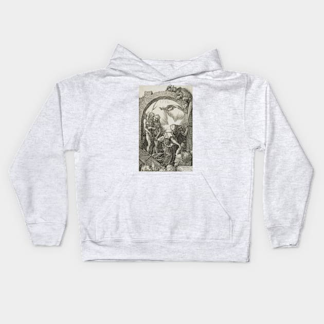 Christ in Limbo by Albrecht Durer Kids Hoodie by Classic Art Stall